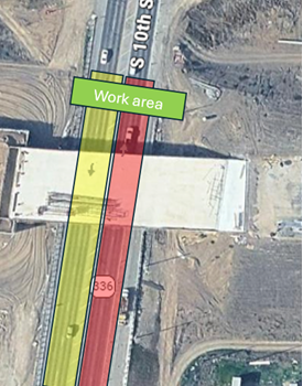 365 Toll Road - 10th Street Temporary Full Closure